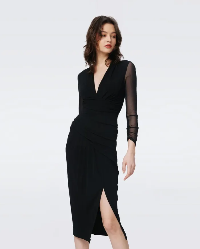 Women Serina Dress Black DVF Dresses