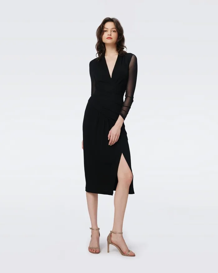 Women Serina Dress Black DVF Dresses