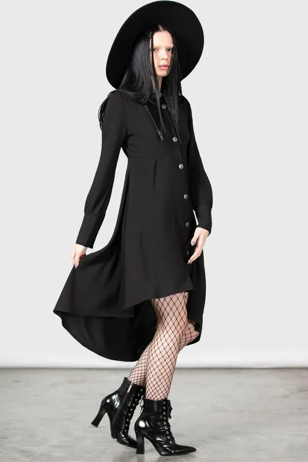 Women Shirt Killstar Heavens Below Shirt Dress