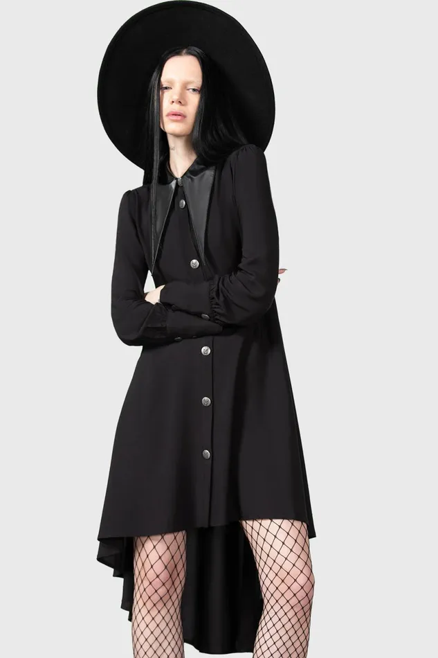Women Shirt Killstar Heavens Below Shirt Dress