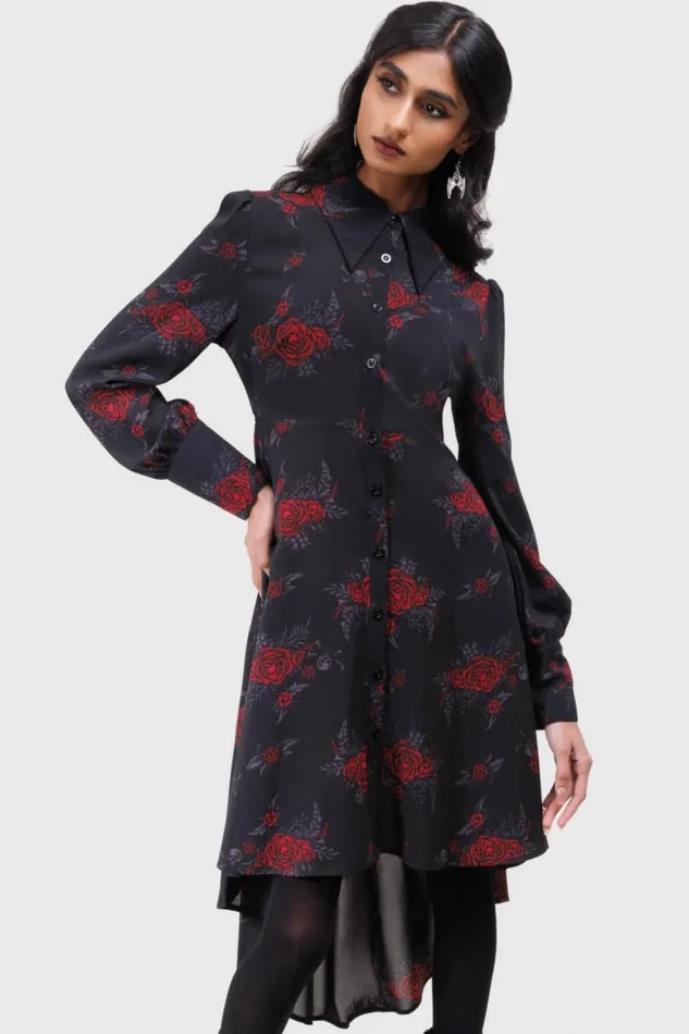 Women Shirt Killstar Pandora Shirt Dress