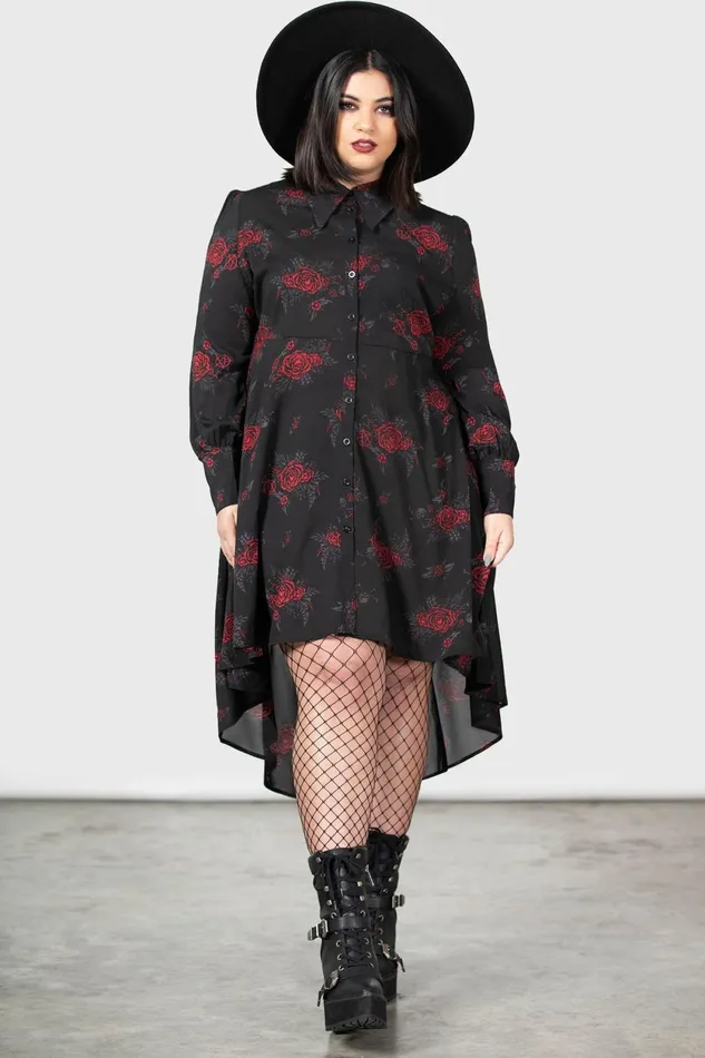 Women Shirt Killstar Pandora Shirt Dress