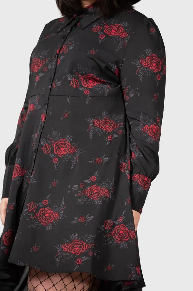 Women Shirt Killstar Pandora Shirt Dress