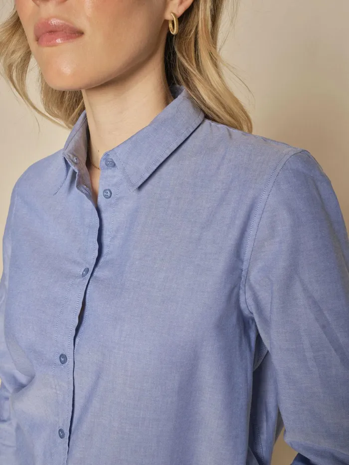 Women Shirts MOS MOSH MMAnica Oxford Shirt Velvet Morning