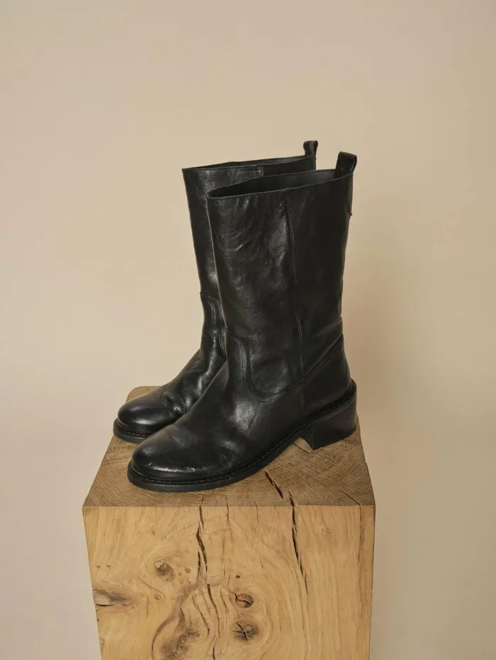 Women Shoes MOS MOSH MMMelbourne Mid Leather Boot Black