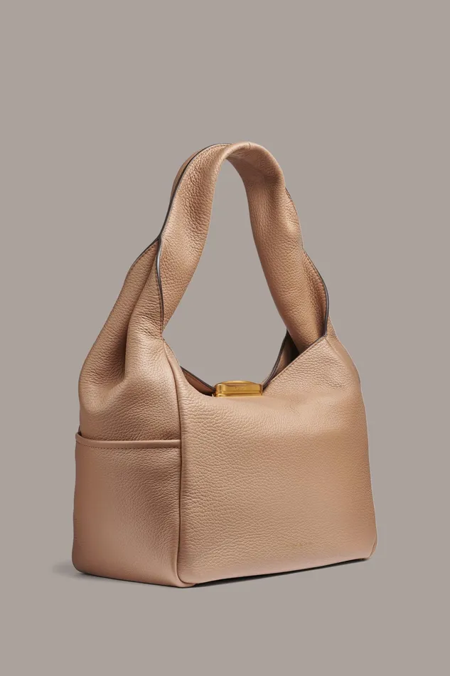 Women Shoulder And Hobo Bags Donna Karan AMAGANSETT SHOULDER BAG Toasted Almond