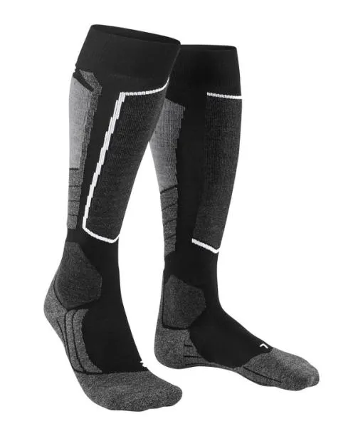 Women SK2 Intermediate Vegan Women Skiing Kneehigh Socks Black FALKE Ski Socks