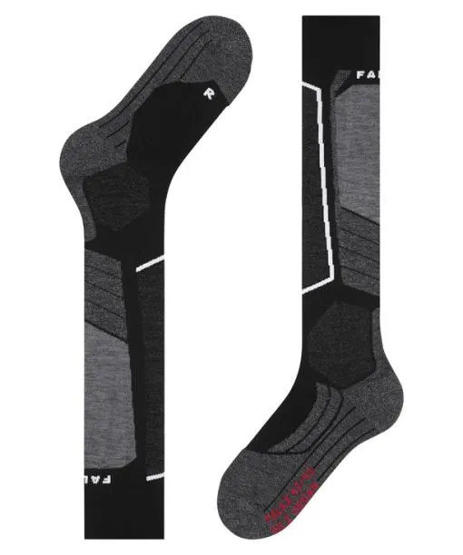 Women SK2 Intermediate Vegan Women Skiing Kneehigh Socks Black FALKE Ski Socks