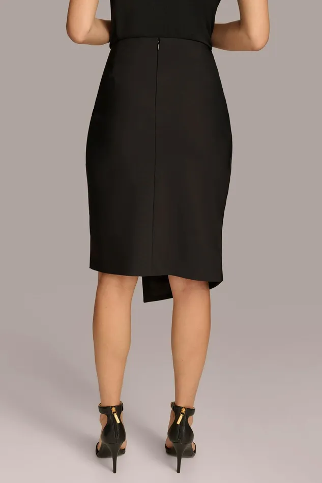Women Skirts Donna Karan PENCIL SKIRT WITH BUCKLE DETAIL Black