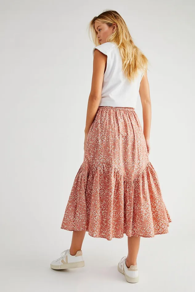 Women Skirts Free People Lia Skirt Peach