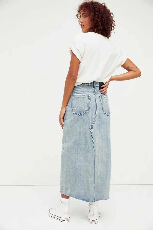 Women Skirts Free People OneTeaspoon Rocko Denim Skirt Kansas