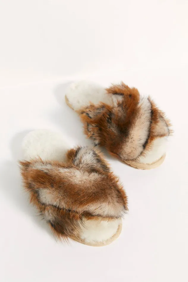 Women Slippers Free People Mayberry Lava Slippers Chestnut