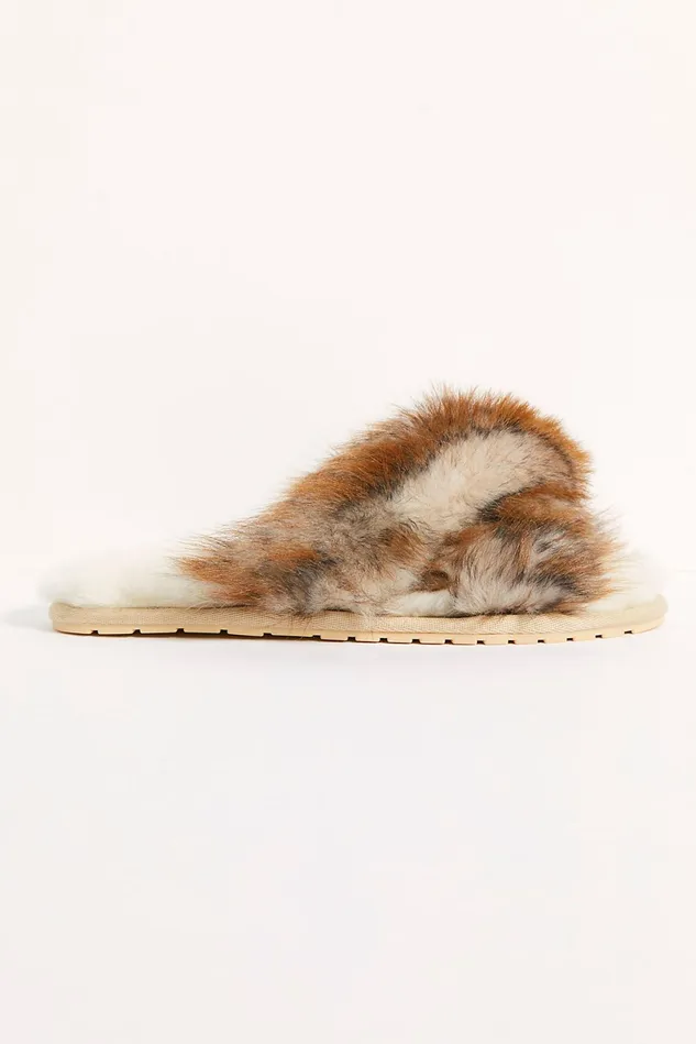 Women Slippers Free People Mayberry Lava Slippers Chestnut