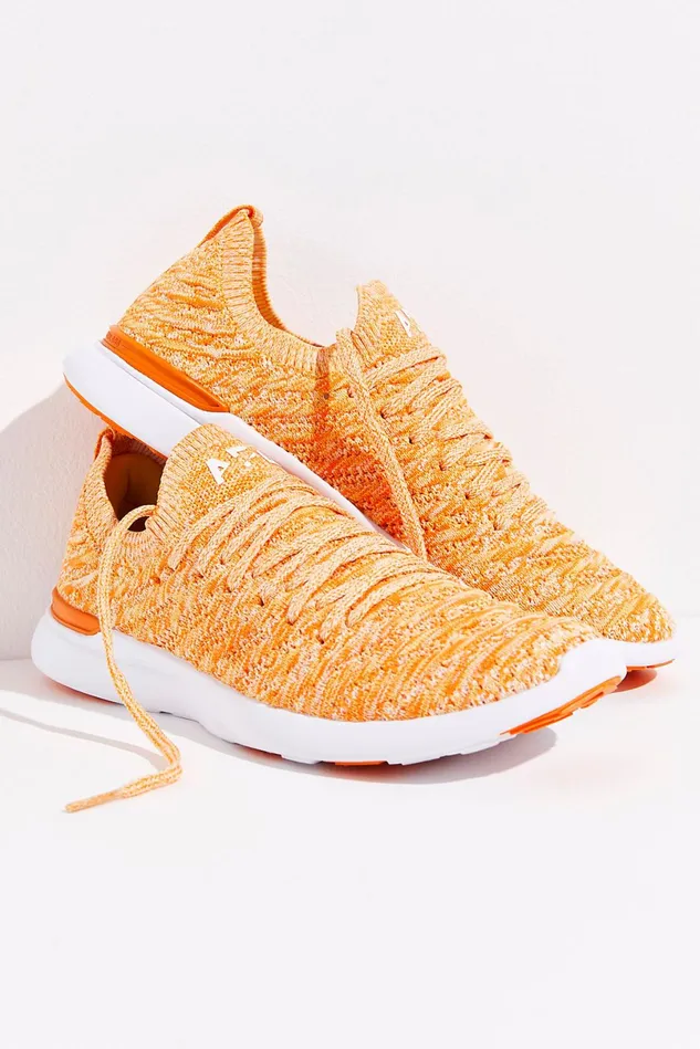 Women Sneakers Free People APL Techloom Wave Trainers Orange Sunshine melange