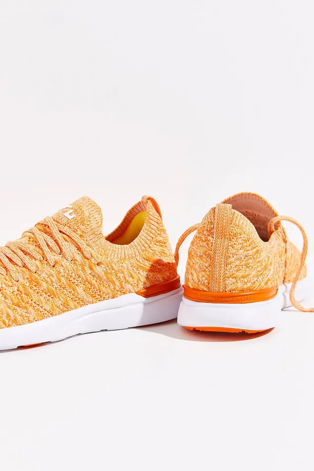Women Sneakers Free People APL Techloom Wave Trainers Orange Sunshine melange