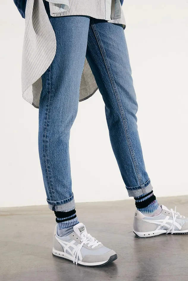 Women Sneakers Free People New York Sneakers Piedmont Grey White