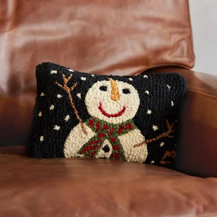 Women Snowman Mini Pillow Sundance Catalog Seasonal