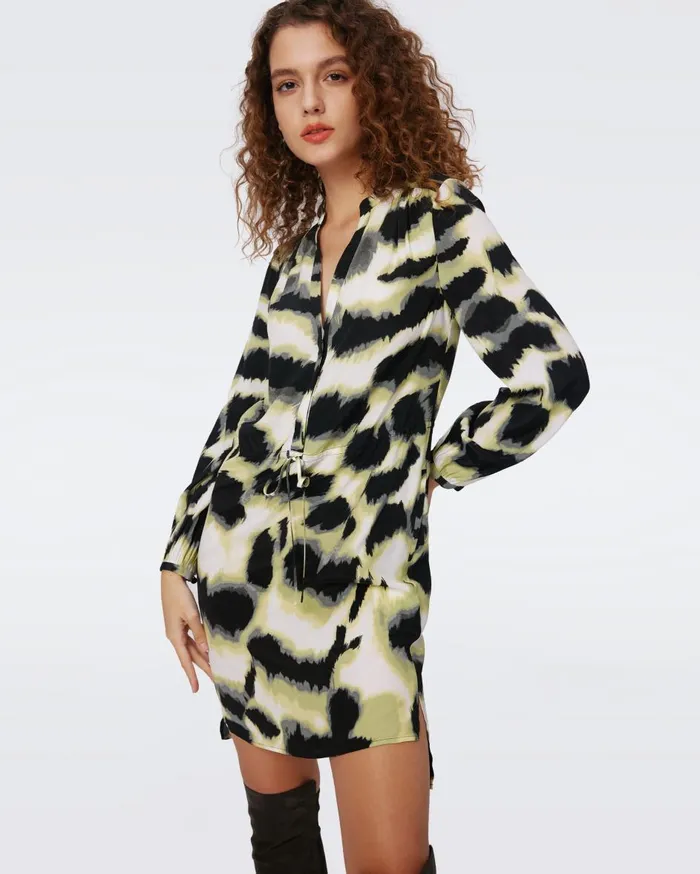 Women Sonoya Dress Wild Thing Shadow Green DVF Dresses