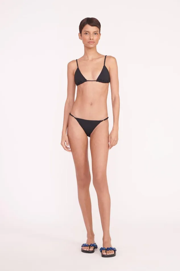 Women STAUD Bikinis ALEXIS TRIANGLE TOP BLACK Women STAUD Bikinis ALEXIS TRIANGLE TOP BLACK