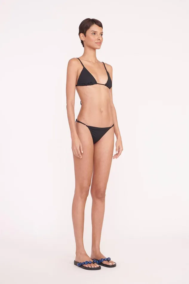 Women STAUD Bikinis ALEXIS TRIANGLE TOP BLACK Women STAUD Bikinis ALEXIS TRIANGLE TOP BLACK