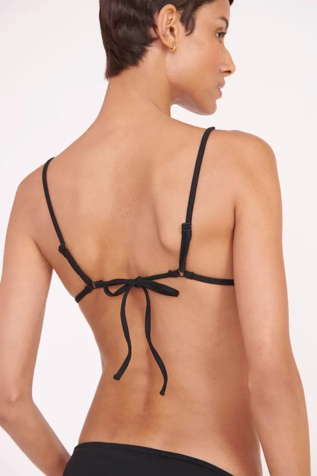Women STAUD Bikinis ALEXIS TRIANGLE TOP BLACK Women STAUD Bikinis ALEXIS TRIANGLE TOP BLACK