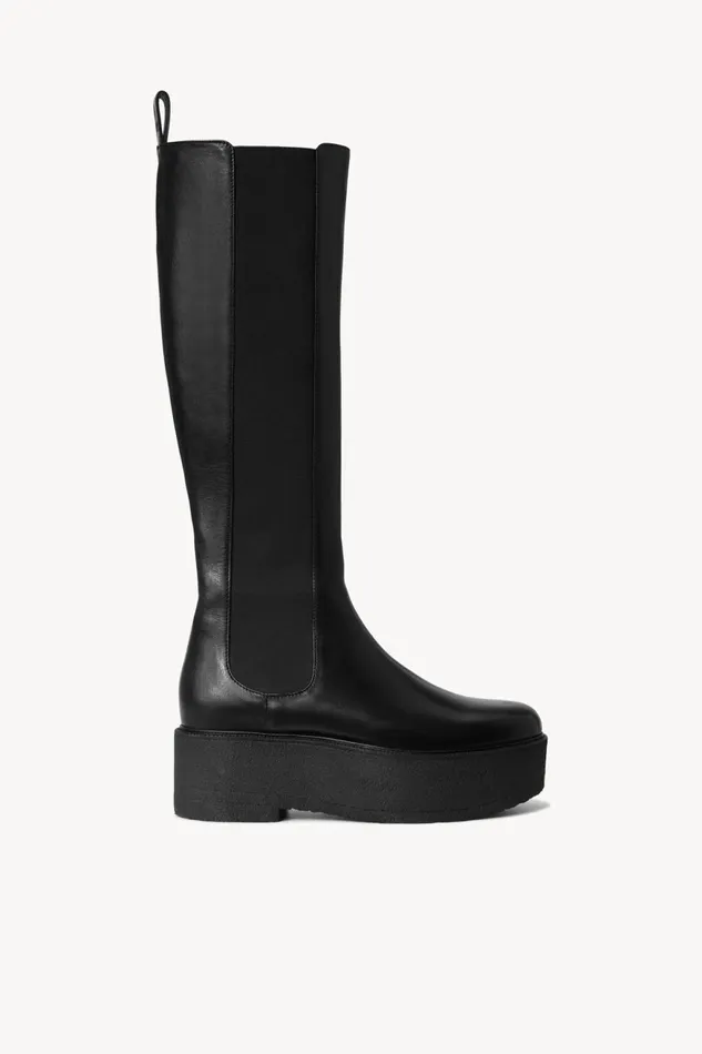 Women STAUD Boots PALAMINO TALL PLATFORM BOOT BLACK