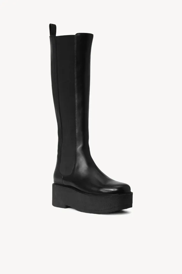 Women STAUD Boots PALAMINO TALL PLATFORM BOOT BLACK