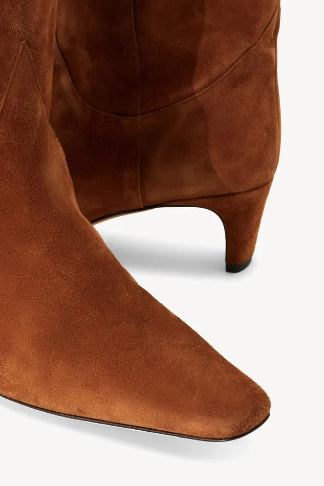 Women STAUD Boots WESTERN WALLY BOOT TAN SUEDE