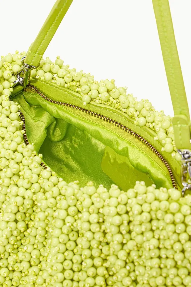 Women STAUD Clutches BEADED BEAN BAG CITRON Women STAUD Clutches BEADED BEAN BAG CITRON