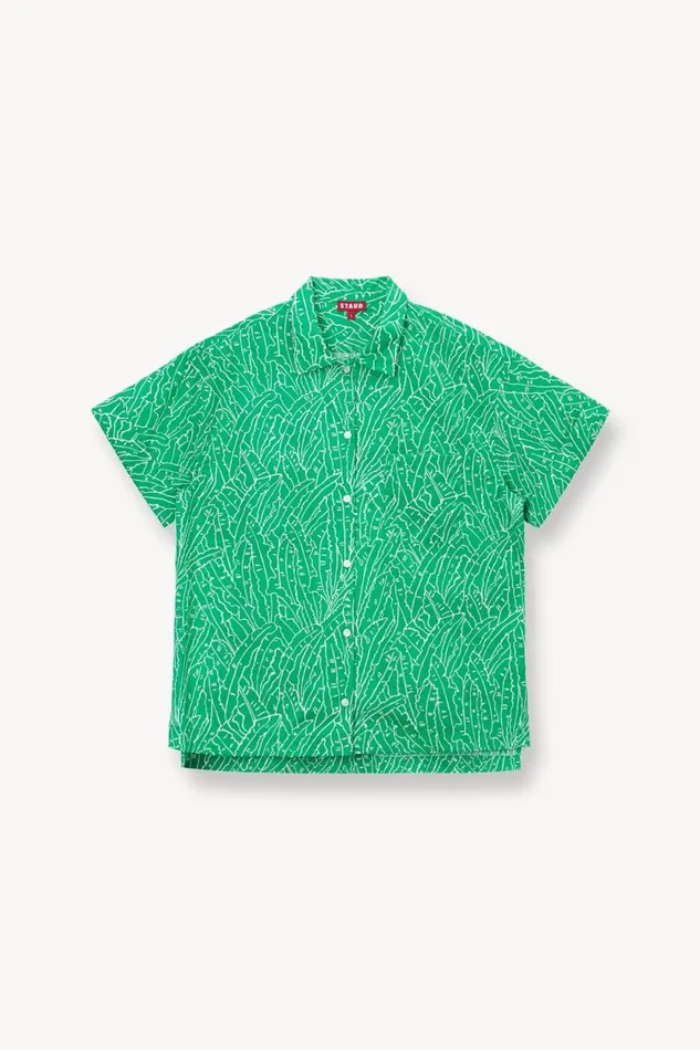 Women STAUD Cover Ups CHANNING TOP GREEN PALM