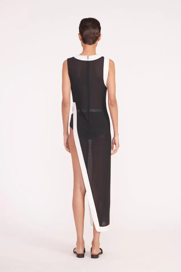 Women STAUD Cover Ups POINTER COVERUP BLACK WHITE Women STAUD Cover Ups POINTER COVERUP BLACK WHITE