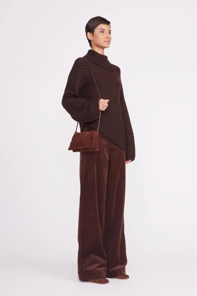 Women STAUD Crossbody VIVI CROSSBODY BAG MAHOGANY SUEDE Women STAUD Crossbody VIVI CROSSBODY BAG MAHOGANY SUEDE