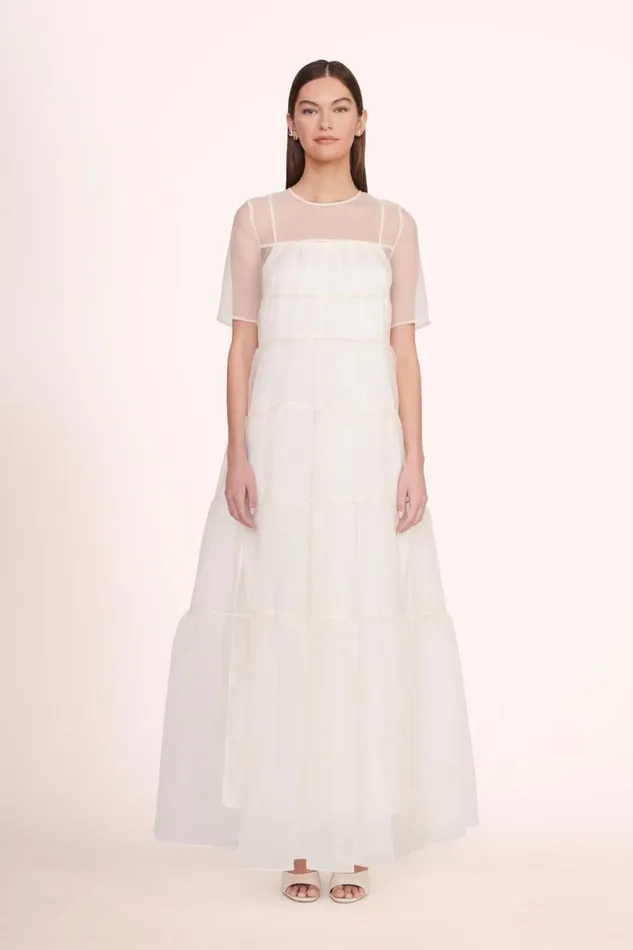 Women STAUD Dresses HYACINTH DRESS WHITE