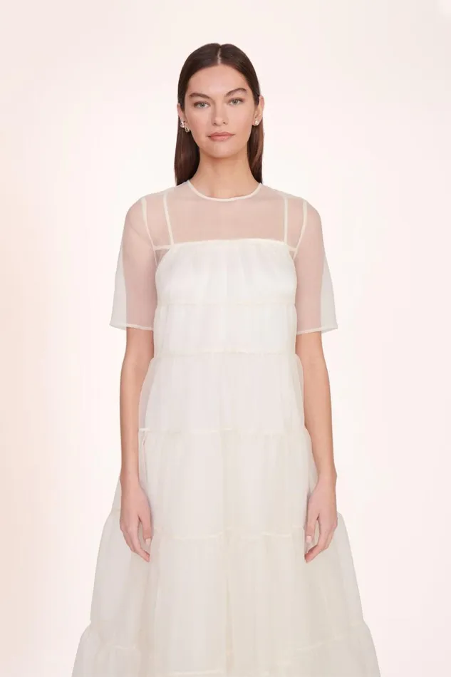 Women STAUD Dresses HYACINTH DRESS WHITE