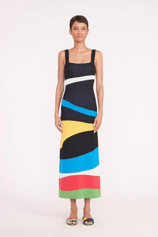 Women STAUD Dresses KATIE DRESS MARBLE WAVE