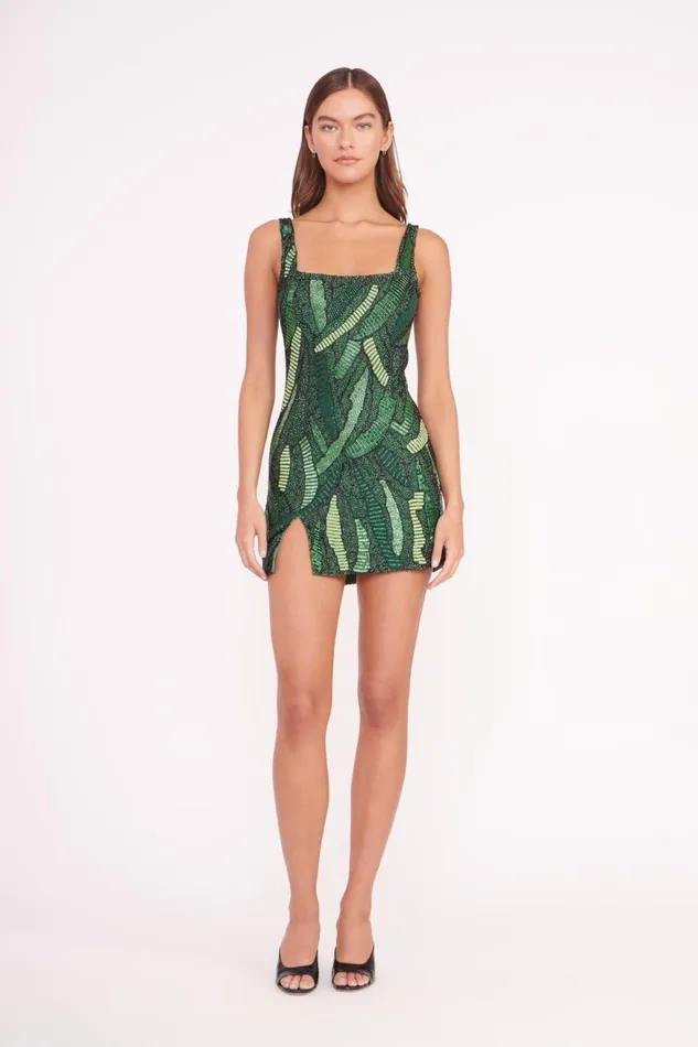 Women STAUD Dresses LE SABLE DRESS GREEN PALM