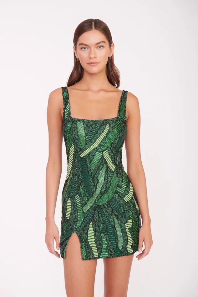 Women STAUD Dresses LE SABLE DRESS GREEN PALM