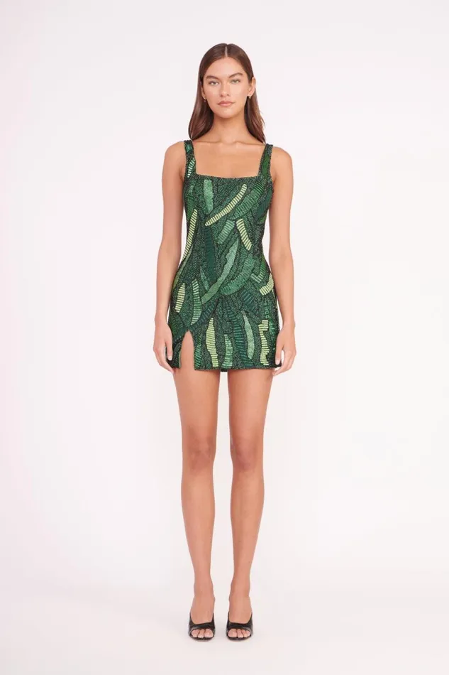 Women STAUD Dresses LE SABLE DRESS GREEN PALM