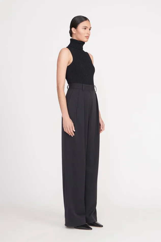 Women STAUD Knits CALLUM TOP BLACK Women STAUD Knits CALLUM TOP BLACK