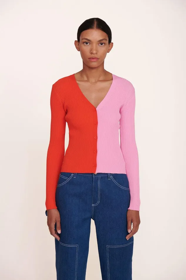 Women STAUD Knits CARGO SWEATER POPPY ROSEBUD