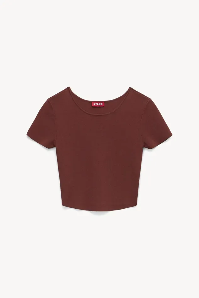 Women STAUD Knits ILA TOP BARK Women STAUD Knits ILA TOP BARK