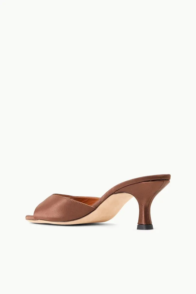 Women STAUD Mules and Flats BRIGITTE MULE CLOVE SATIN