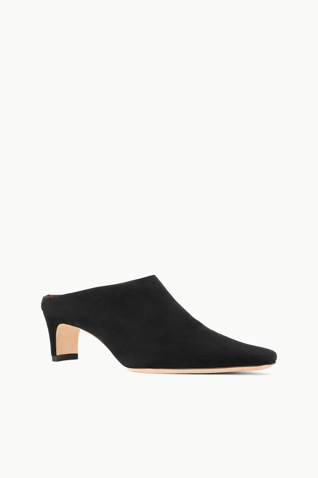 Women STAUD Mules and Flats WALLY MULE BLACK SUEDE