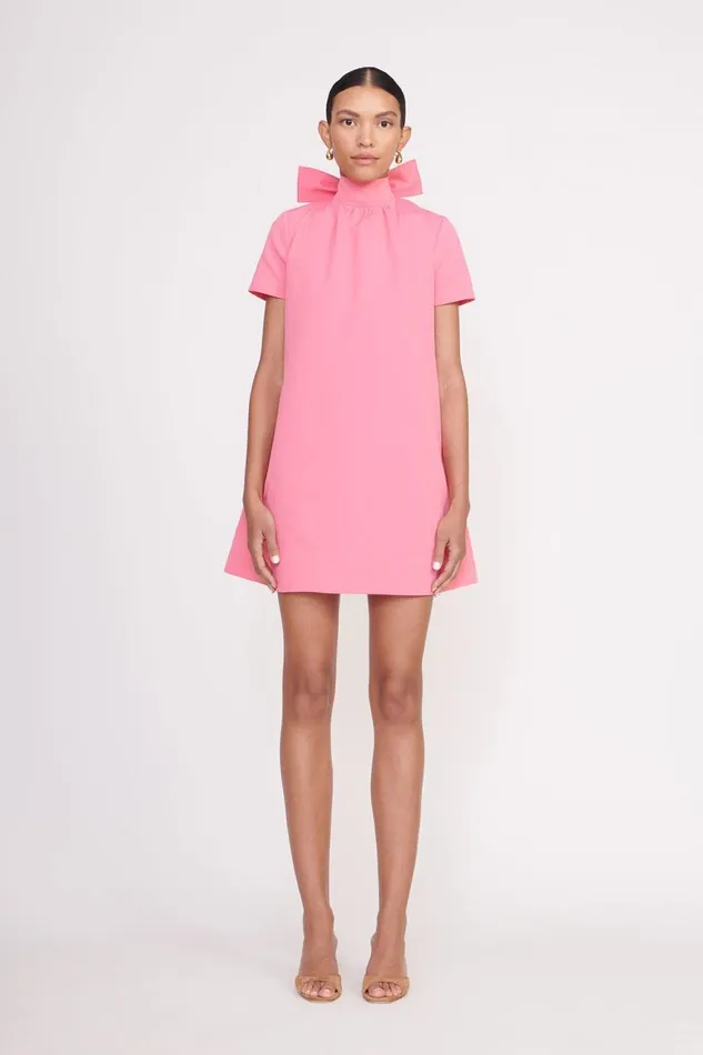 Women STAUD Occasion Dresses MINI ILANA DRESS CORAL PINK