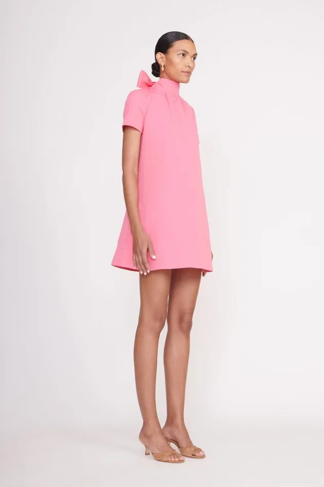 Women STAUD Occasion Dresses MINI ILANA DRESS CORAL PINK