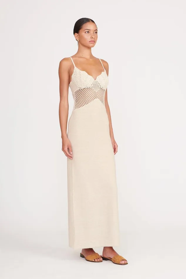 Women STAUD Occasion Dresses TARA DRESS NATURAL