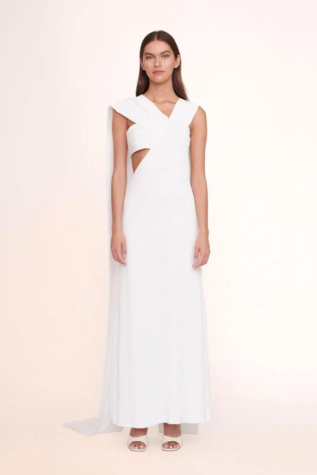 Women STAUD Occasion Dresses TITANIUM DRESS WHITE
