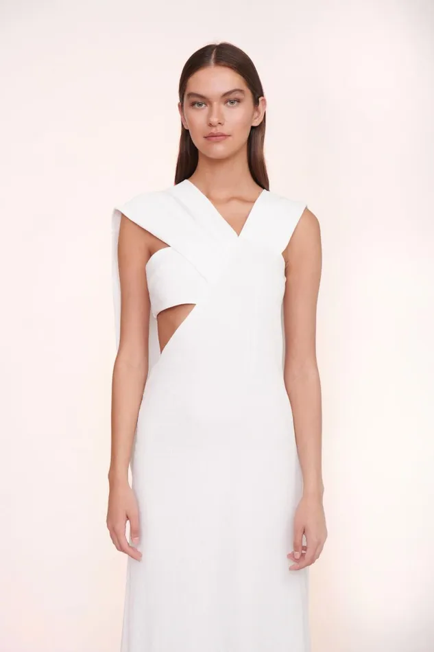 Women STAUD Occasion Dresses TITANIUM DRESS WHITE Women STAUD Occasion Dresses TITANIUM DRESS WHITE