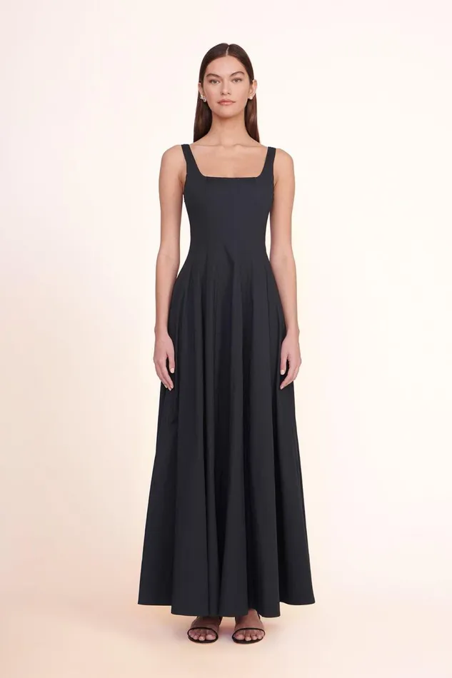 Women STAUD Occasion Dresses WELLS MAXI DRESS BLACK