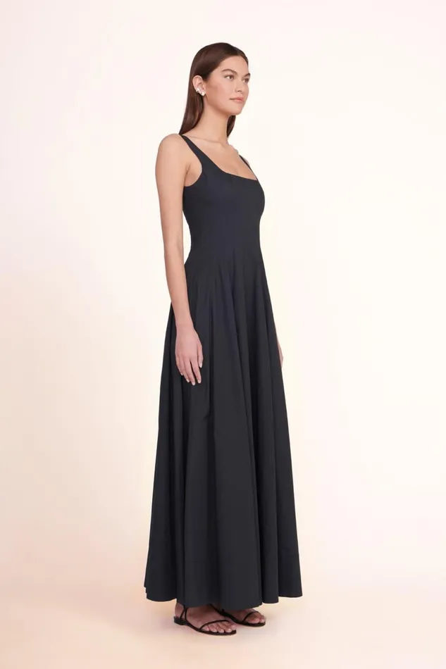Women STAUD Occasion Dresses WELLS MAXI DRESS BLACK